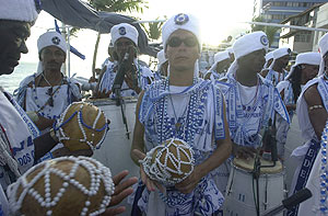 Salvador - March, 3 2003 - Afoxé Filhos de Gandhi - Picture:Antonio Reis - © Portal Terra