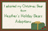Click here to adopt your Christmas bear at Heather's Holiday Bears Adoptions