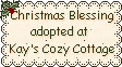 Click here to adopt Christmas Blessings at Kay's Cozy Cottage.