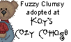 Click here to adopt your Clumsy at Kay's Cozy Cottage.