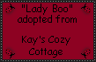 Click here to adopt your Ladybug Bear at Kay's Cozy Cottage.