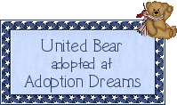 Click here to adopt United bear at Adoption Dreams.
