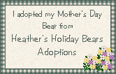 Click here to adopt your Mother's Day Bear at Country Farm Adoption Center.