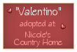 Click here to adopt Valentino at Nicole's Country Home