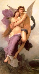 The Abduction of Psyche (1895) - painting by William Adolphe Bourguereau (1825-1905)
