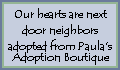 Next Door Neighbors from Paula's Adoption Boutique.