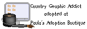 Click here to adopt your Country Graphics Addict Ginger Doll at Paula's Adoption Boutique.