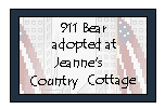 Click here to adopt 911 Bear at Jeanne's Country Cottage.