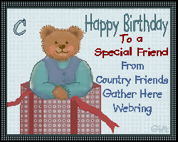 Thank you Country Friends Gather Here Members !  :o)