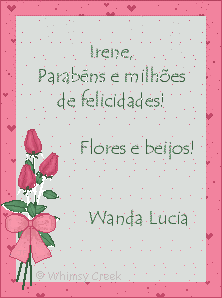 Obrigada Wanda L&uacute;cia !  :o)