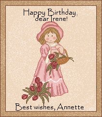 Thank you Annette !