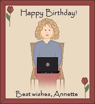 Thank you Annette !