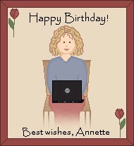 Thank you Annette !