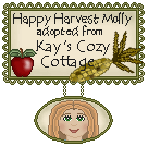 Click here to adopt your Happy Harvest Molly at Kay's Cozy Cottage.