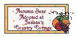 Click here to adopt the Autumn Bear at Jeanne's Country Cottage.