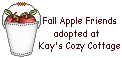 Click here to adopt your Harvest Apple Friends at Kay's Cozy Cottage.