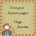 Thank you Annette !