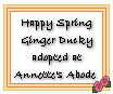 Click here to adopt your Ducky Ginger at Annette's Abode.