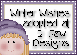 Click here to adopt your Winter Wishes Ginger at Two Paw Designs.